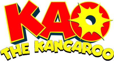 Kao the Kangaroo logo for Sega Dreamcast